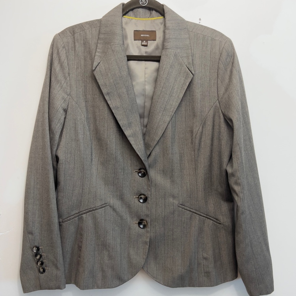 Light Brown Pin Striped Blazer